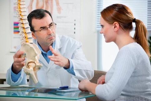 konsultasyon sa isang doktor para sa osteochondrosis ng gulugod